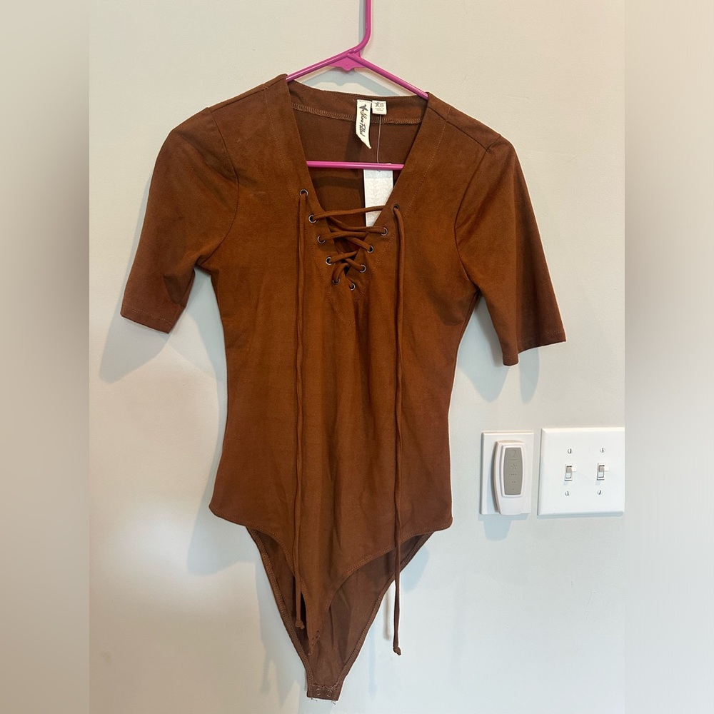 Brown bodysuit